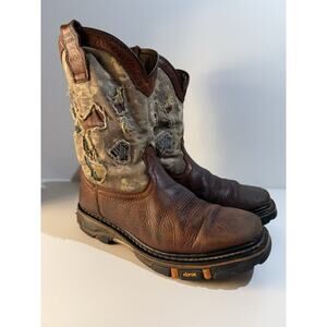 Cody James "Decimator" Men’s 12D Camo Western Cowboy Work Boots – Vibram Sole